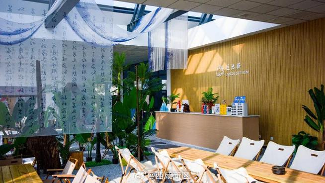 东北角的草地露营区里,帐篷,桌椅,露营车一应俱全,餐饮服务也超贴心
